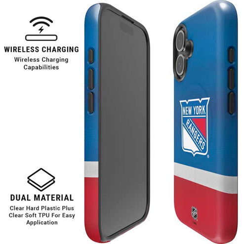 NHL New York Rangers Jersey iPhone 16 Plus Magsafe Impact Case
